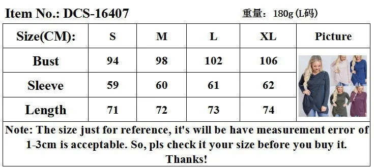 Long Sleeves Irregular Pure Color High Neck Sweater