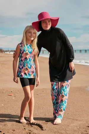 Lycra Colorful Girls Swimsuit K2404