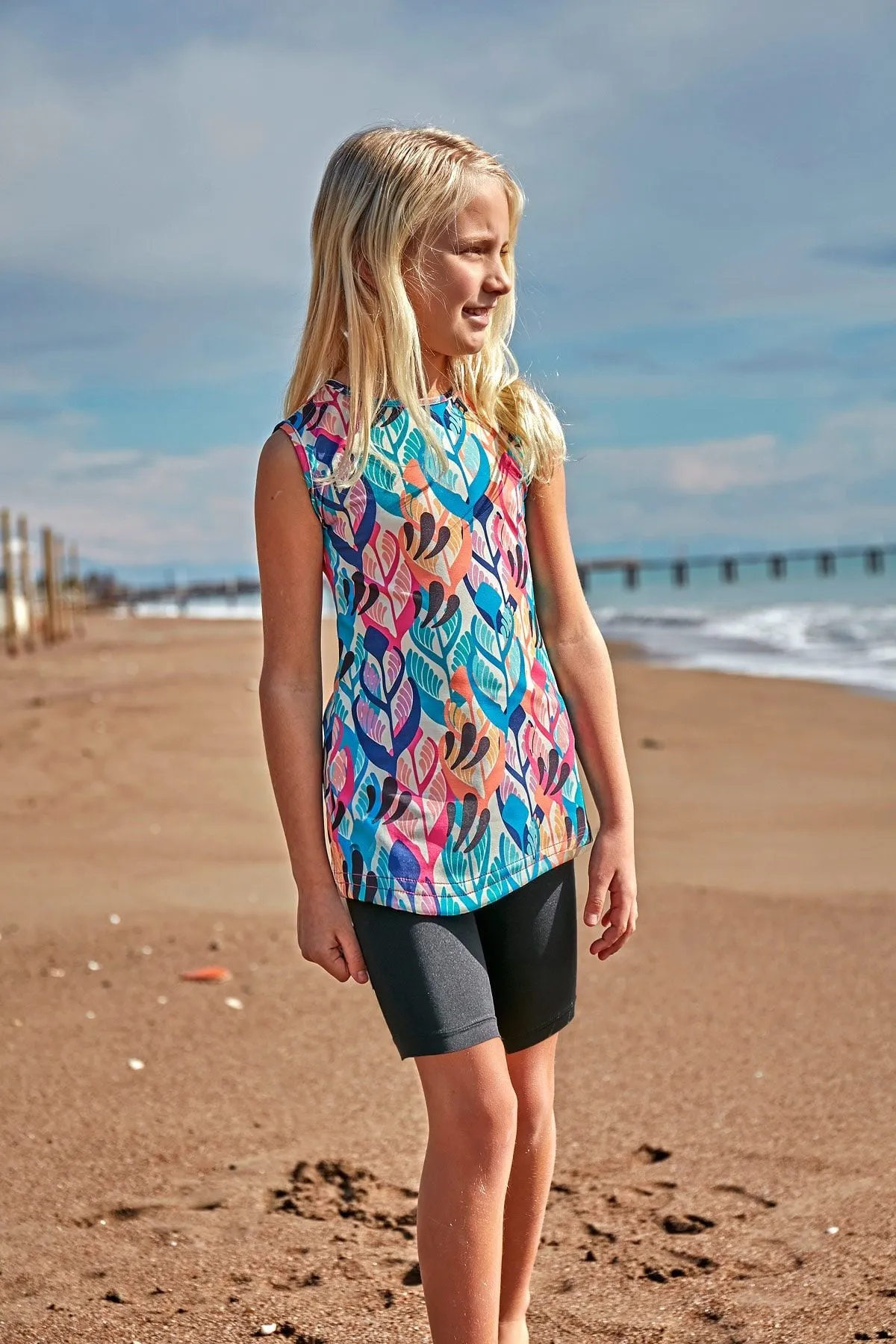 Lycra Colorful Girls Swimsuit K2404