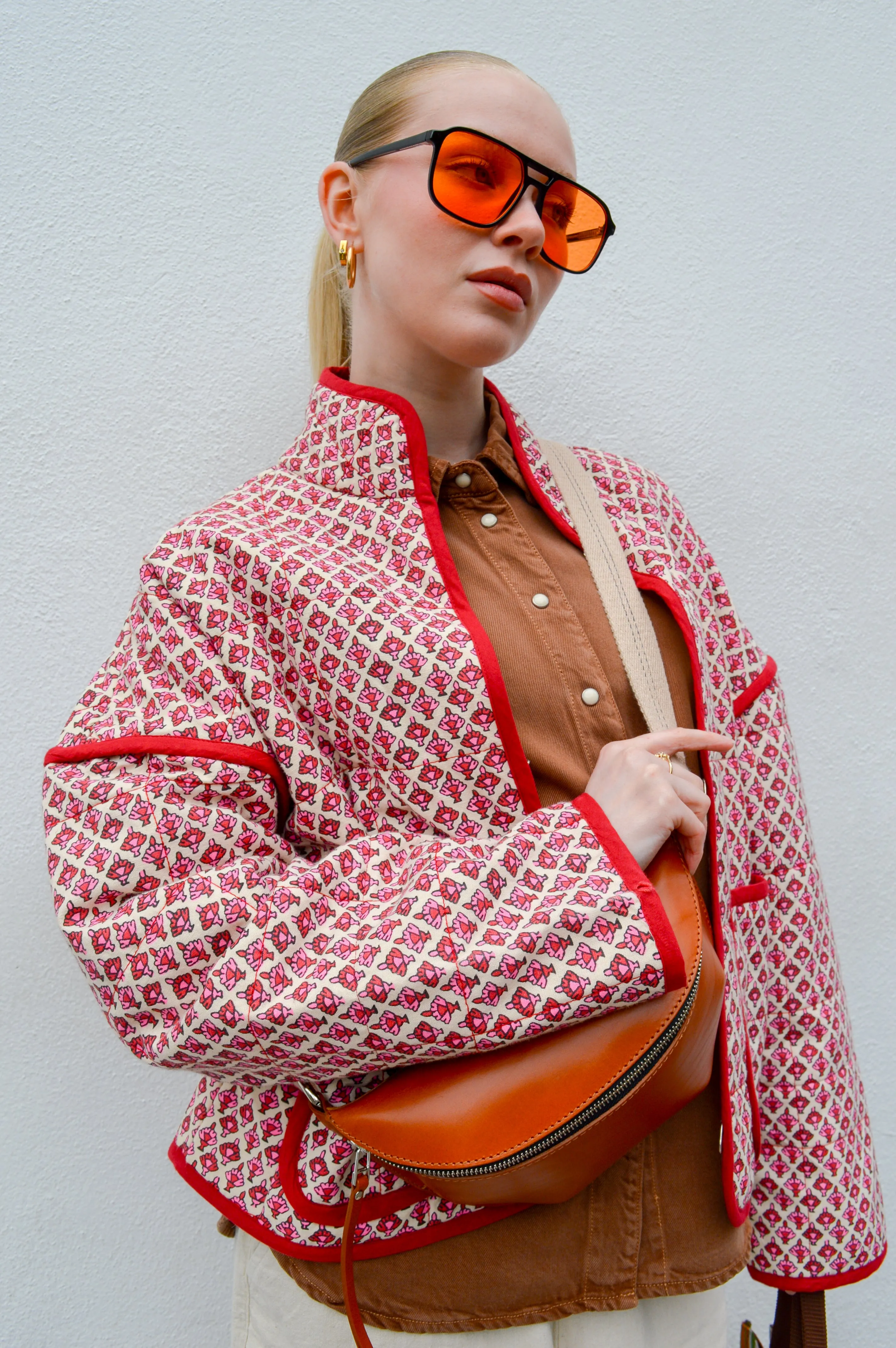 M.A.B.E Viti Print Pink Jacket