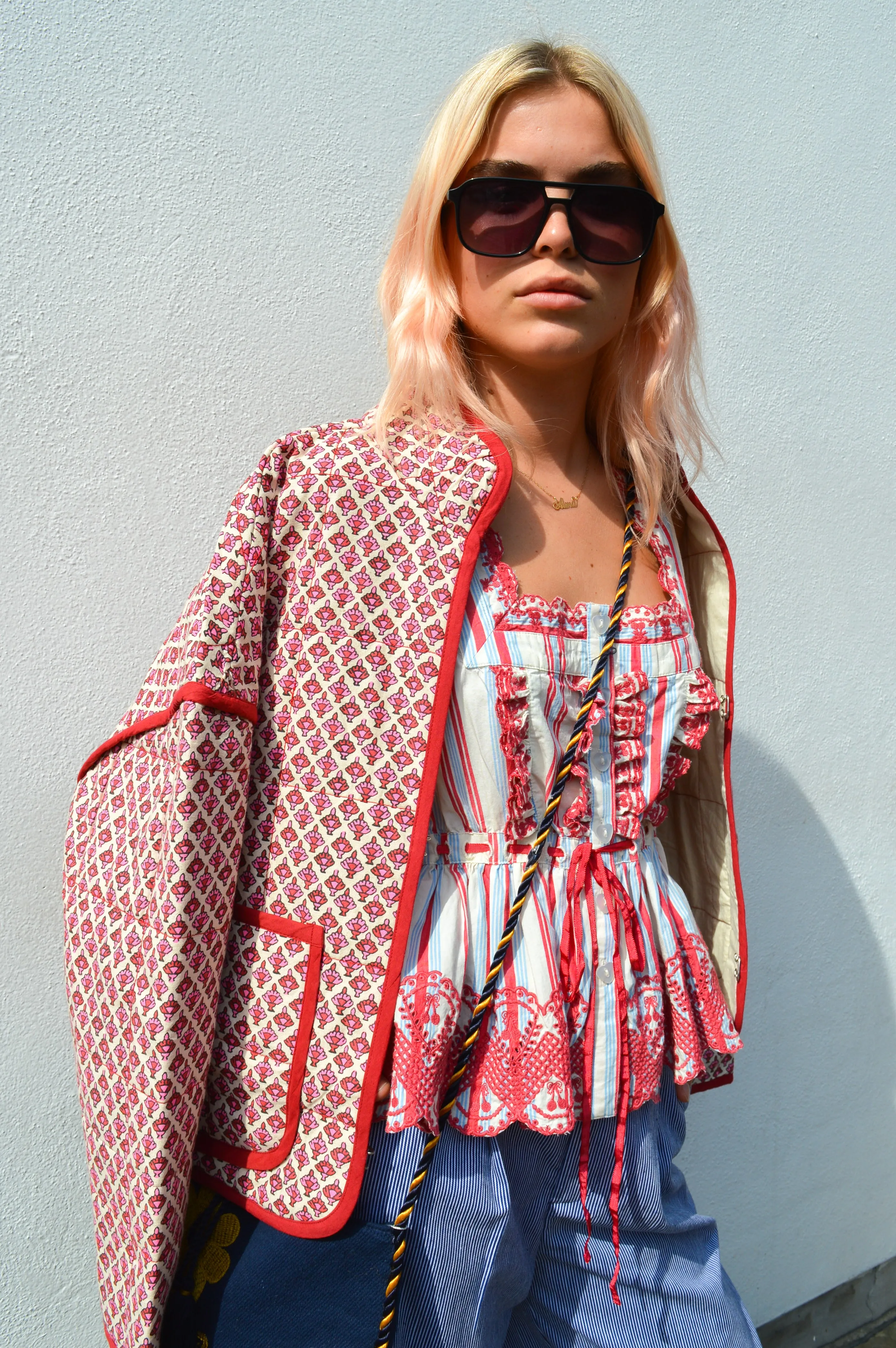 M.A.B.E Viti Print Pink Jacket