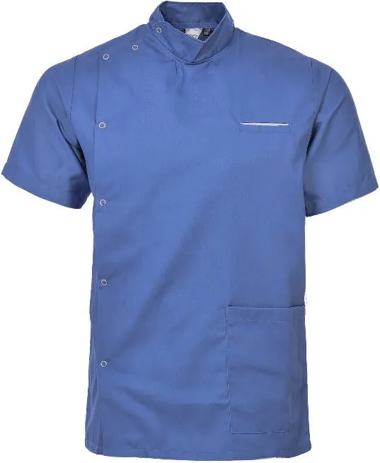 Male Asymmetric Tunic | Size S to XXL | Hospital Blue