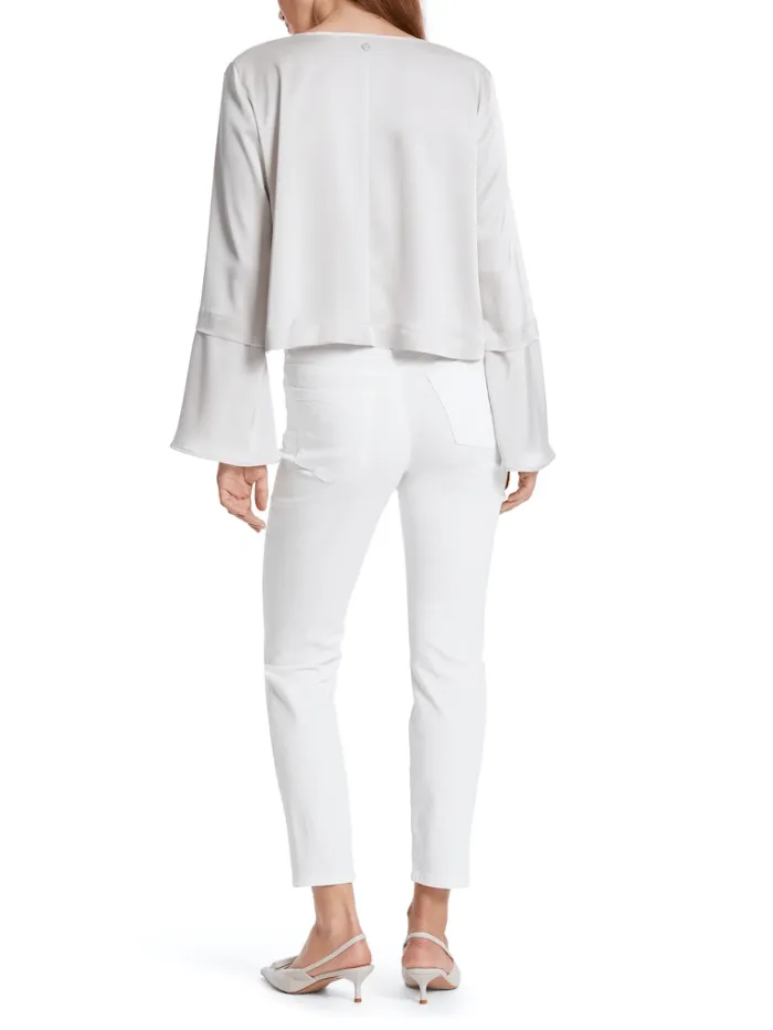 Marc Cain SILEA 5 Pocket Trousers In White WP 81.78 W01 COL 100