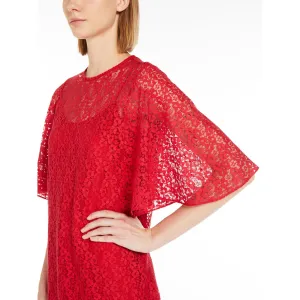 Max Mara Studio ELETTRA Red Lace Dress