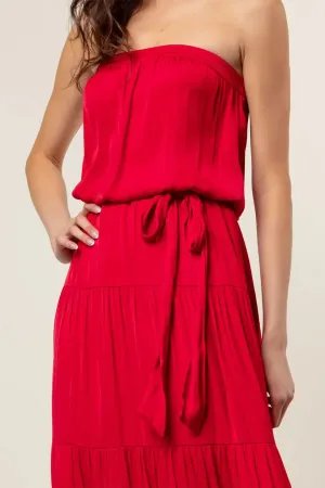 Maxi Tiered Tube Dress with Elasticized Waist