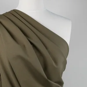 Milan - Camouflage Green, Viscose Rich Ponte de Roma Fabric - 1.2m Remnant