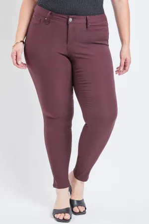 Missy Plus Size Hyperstretch Skinny Jean: DARK BERRY