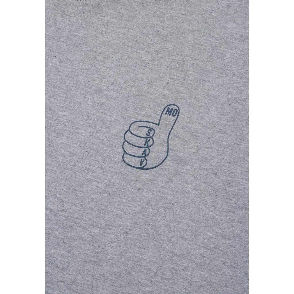 Moskav Ok Logo Misty-Navy RInger Tee