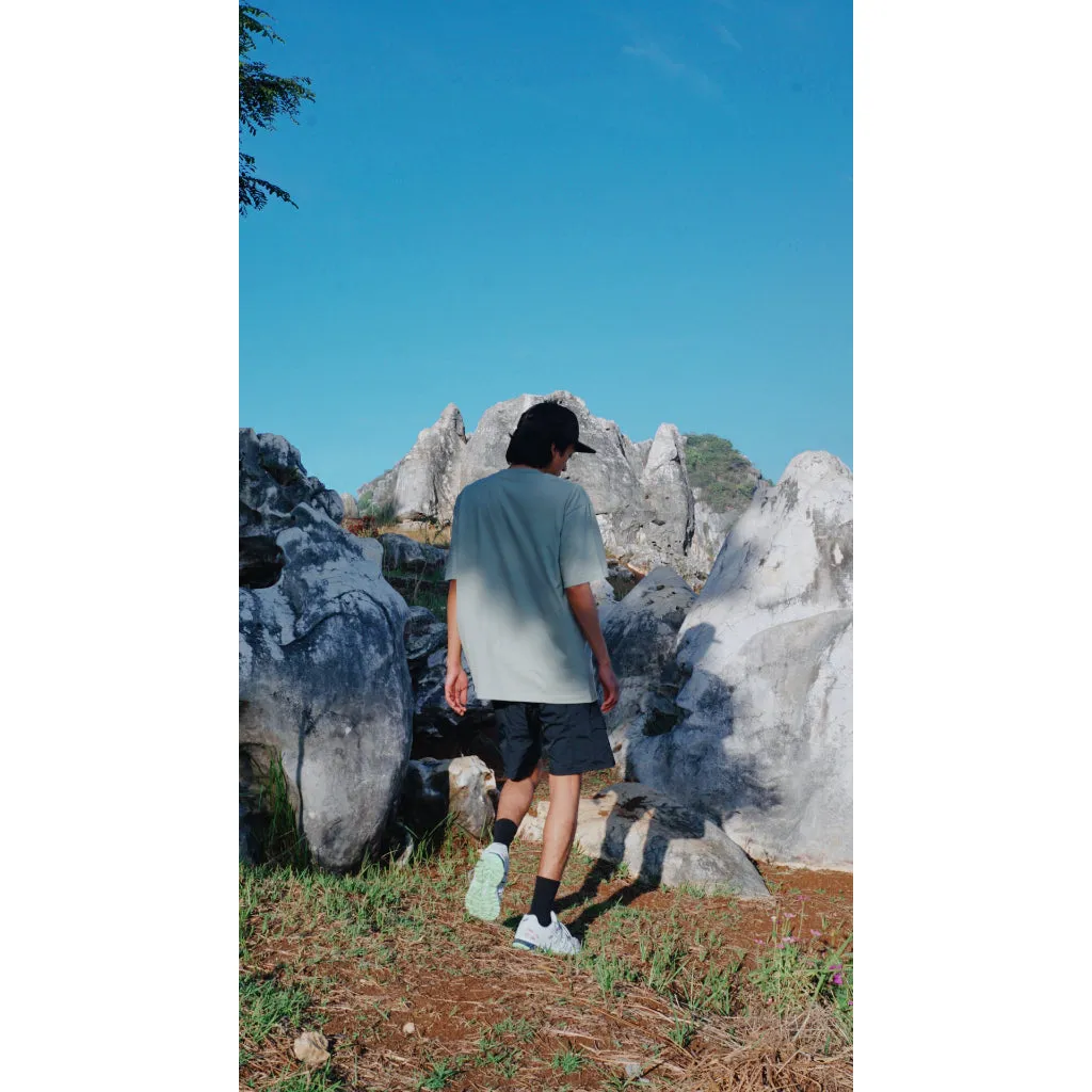 Moskav Round Logo Sage Pocket Tee