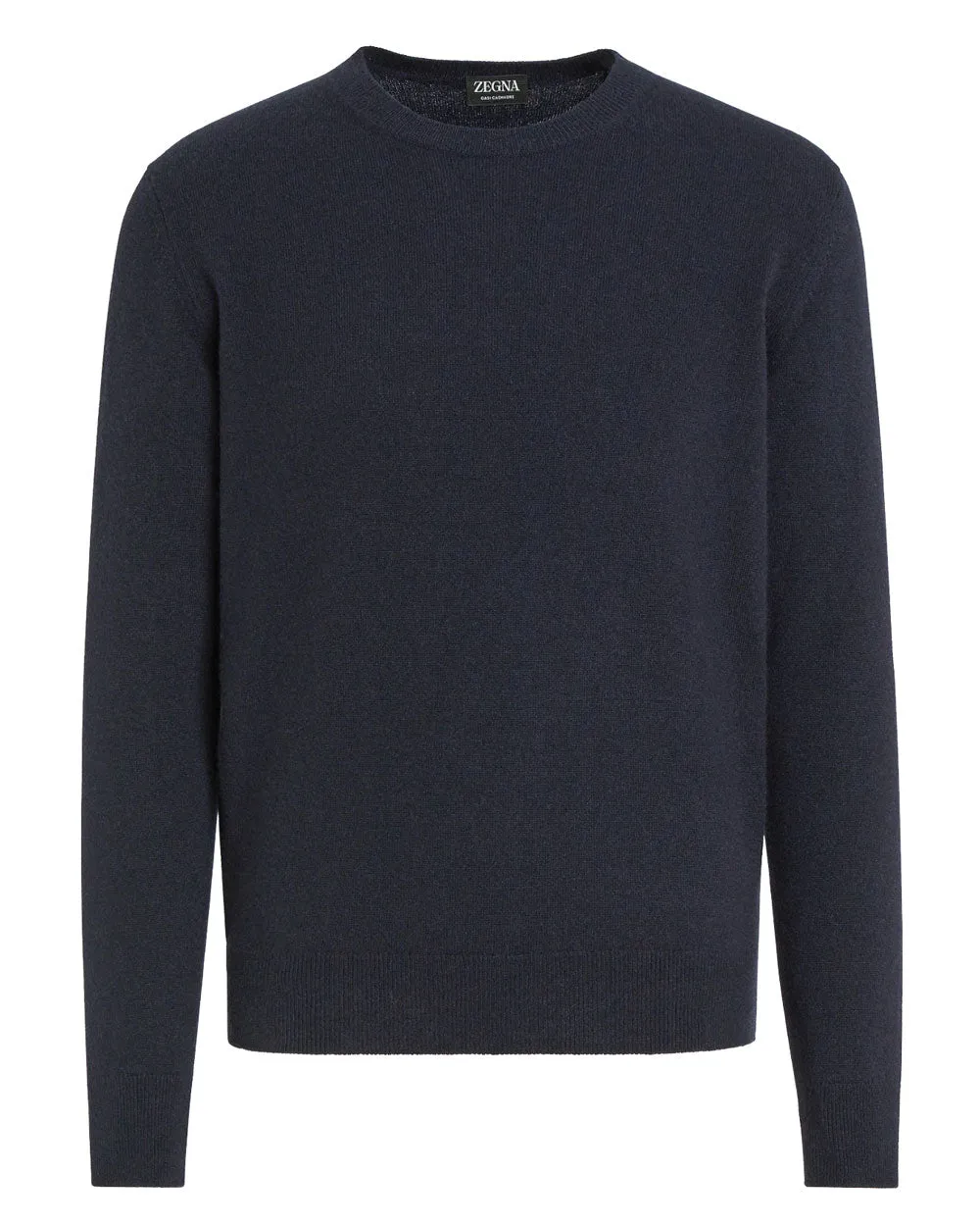 Navy Oasi Cashmere Crewneck Sweater
