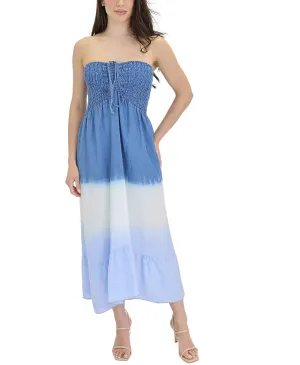 Ombre Smocked Midi Dress
