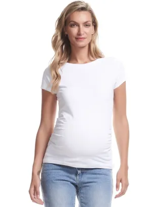 Organic Cotton Maternity Tee - White