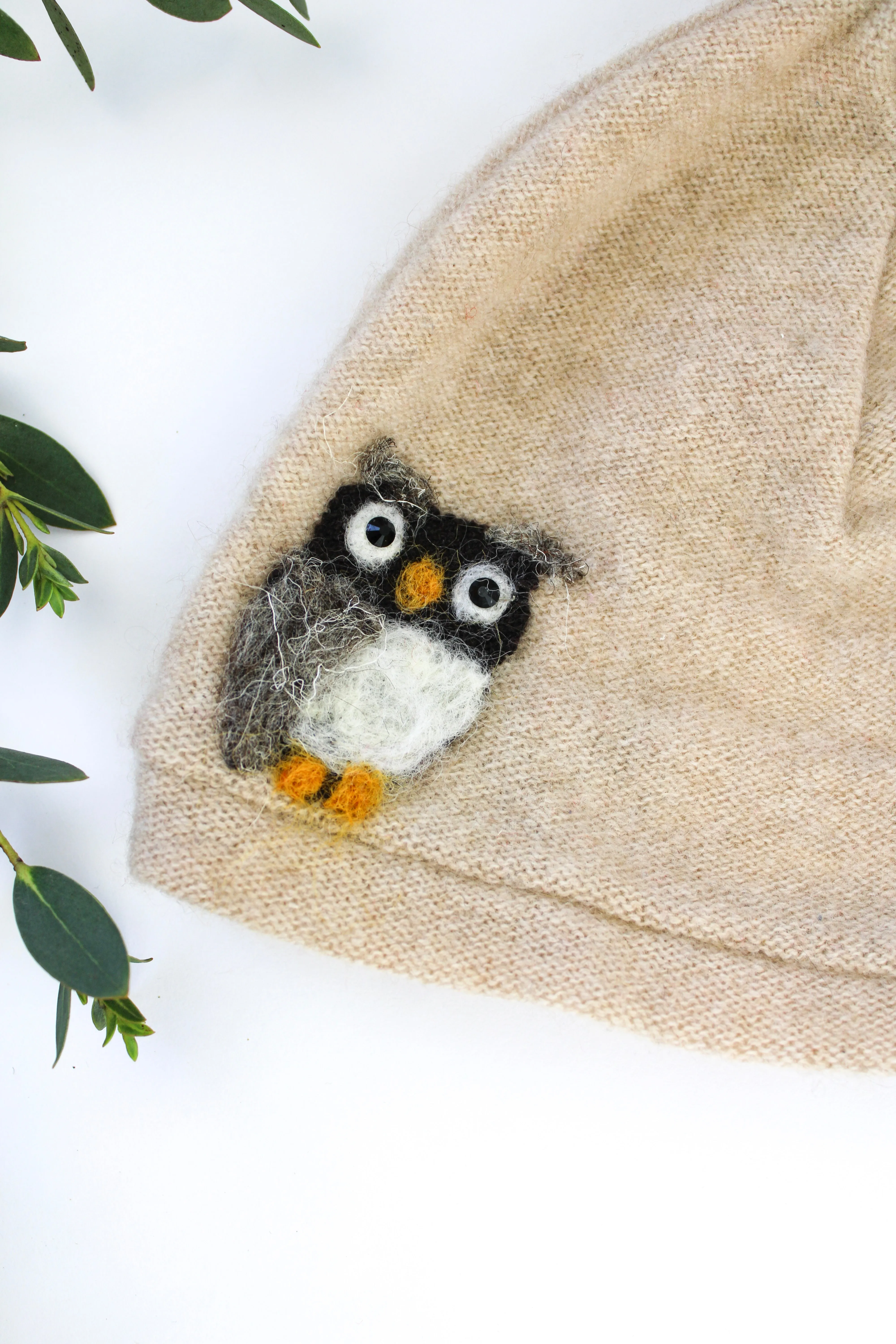 Owl Cashmere Hat - Baby