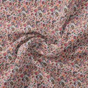 Paisley Multicolor Printed Pure Georgette Fabric