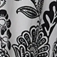 Paisley  Smocked Waist Midi Dress