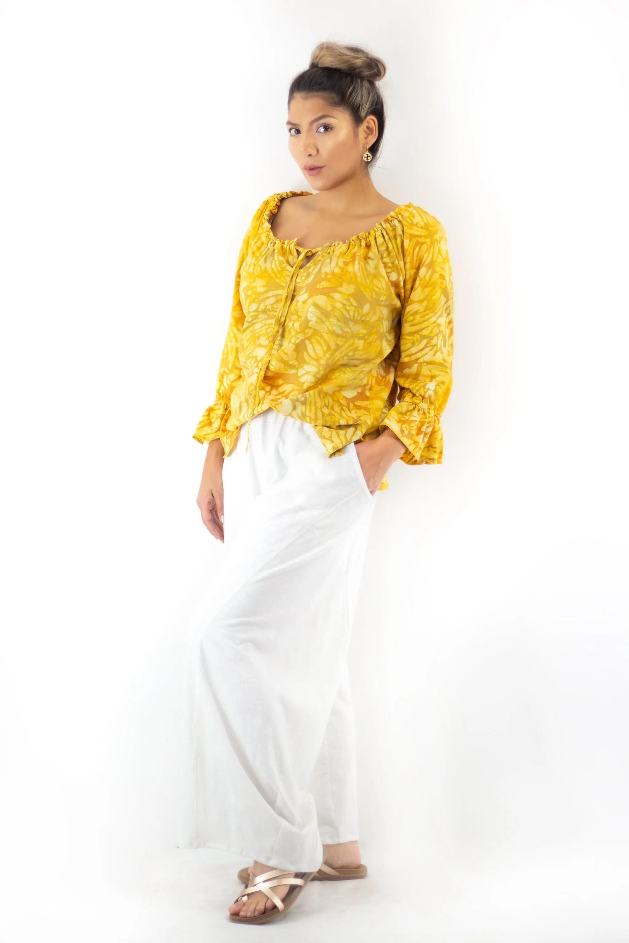 Peasant Blouse J139 - Rush Golden