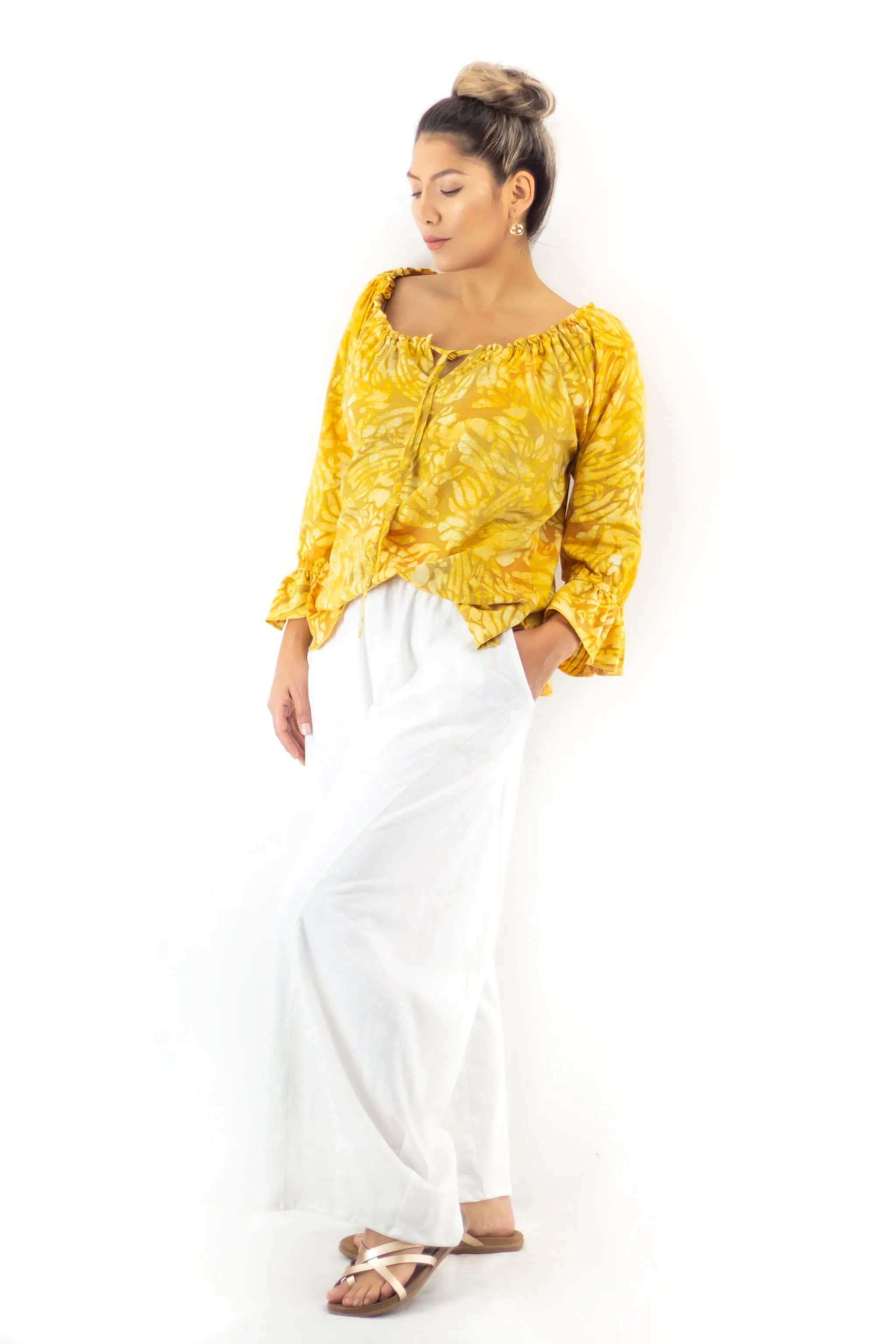 Peasant Blouse J139 - Rush Golden