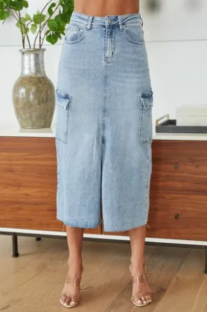 Pencil Skirt with Cargo Pockets