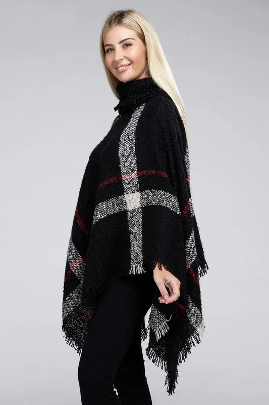 Polly Turtleneck Knit Pancho