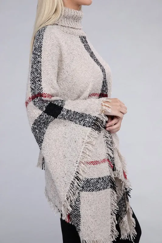 Polly Turtleneck Knit Pancho