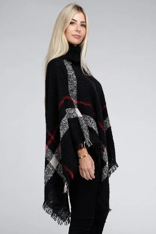 Polly Turtleneck Knit Pancho