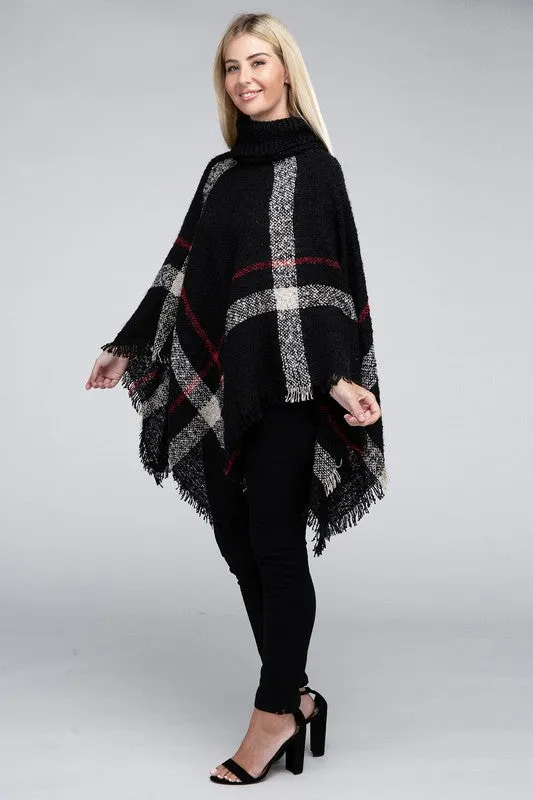 Polly Turtleneck Knit Pancho