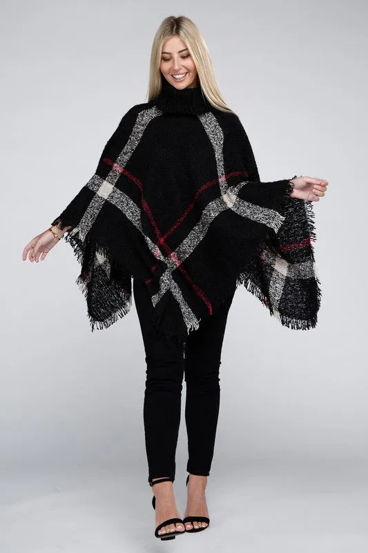 Polly Turtleneck Knit Pancho