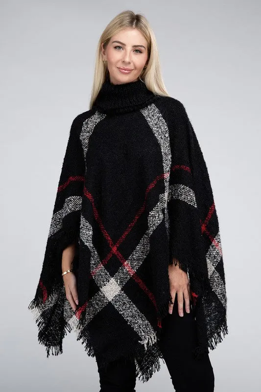 Polly Turtleneck Knit Pancho