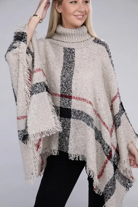 Polly Turtleneck Knit Pancho