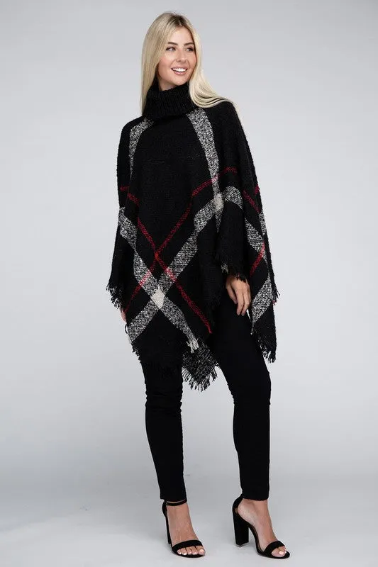 Polly Turtleneck Knit Pancho
