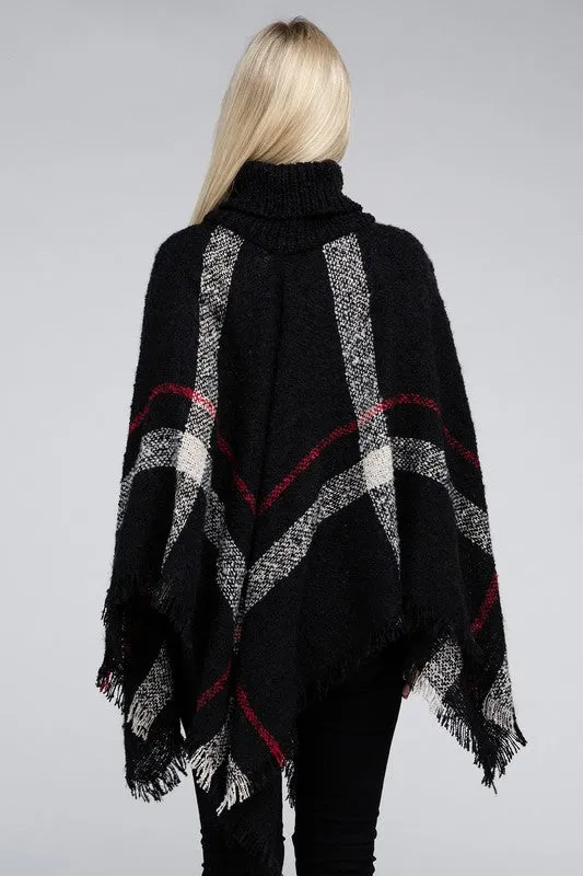 Polly Turtleneck Knit Pancho