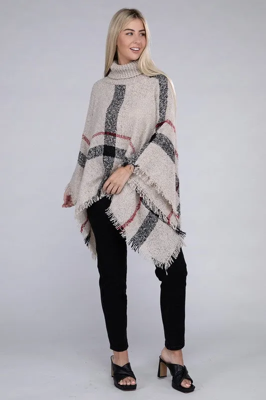 Polly Turtleneck Knit Pancho