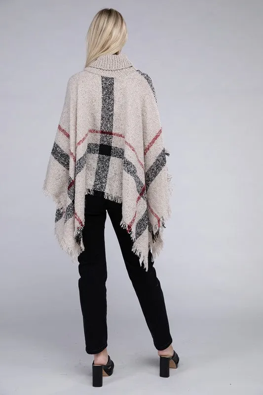 Polly Turtleneck Knit Pancho