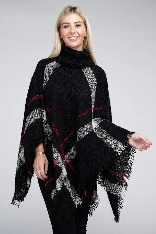 Polly Turtleneck Knit Pancho
