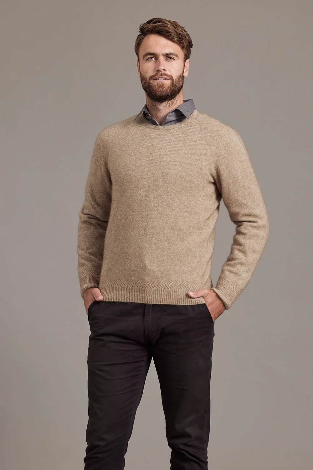 RACK STITCH CREW NECK JUMPER