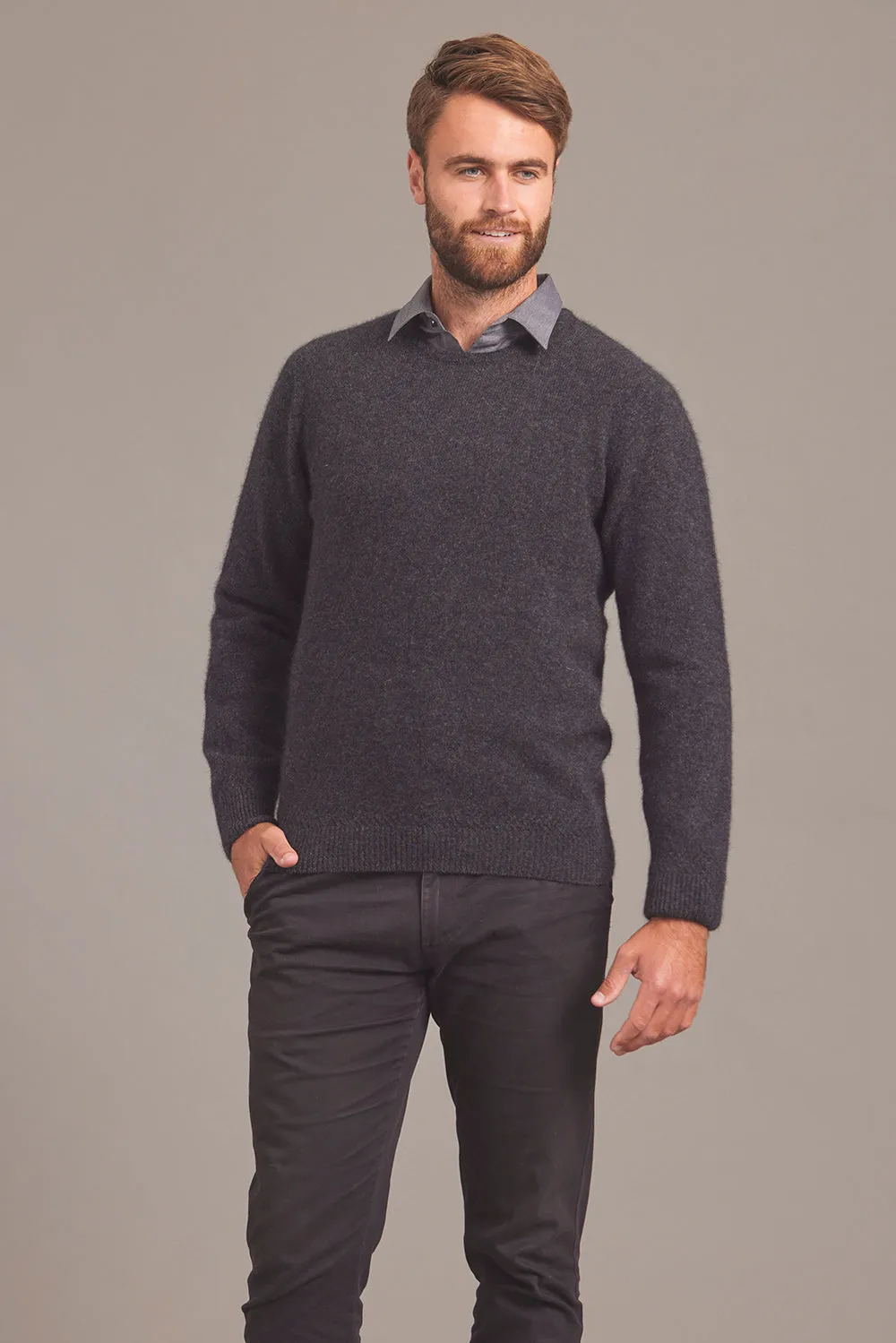 RACK STITCH CREW NECK JUMPER