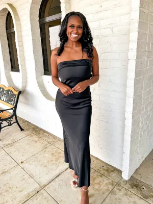 Revolve Around You Black Maxi Dress