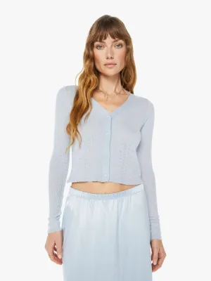 SABLYN Vincent Pointelle Knit Cardigan - Whisper