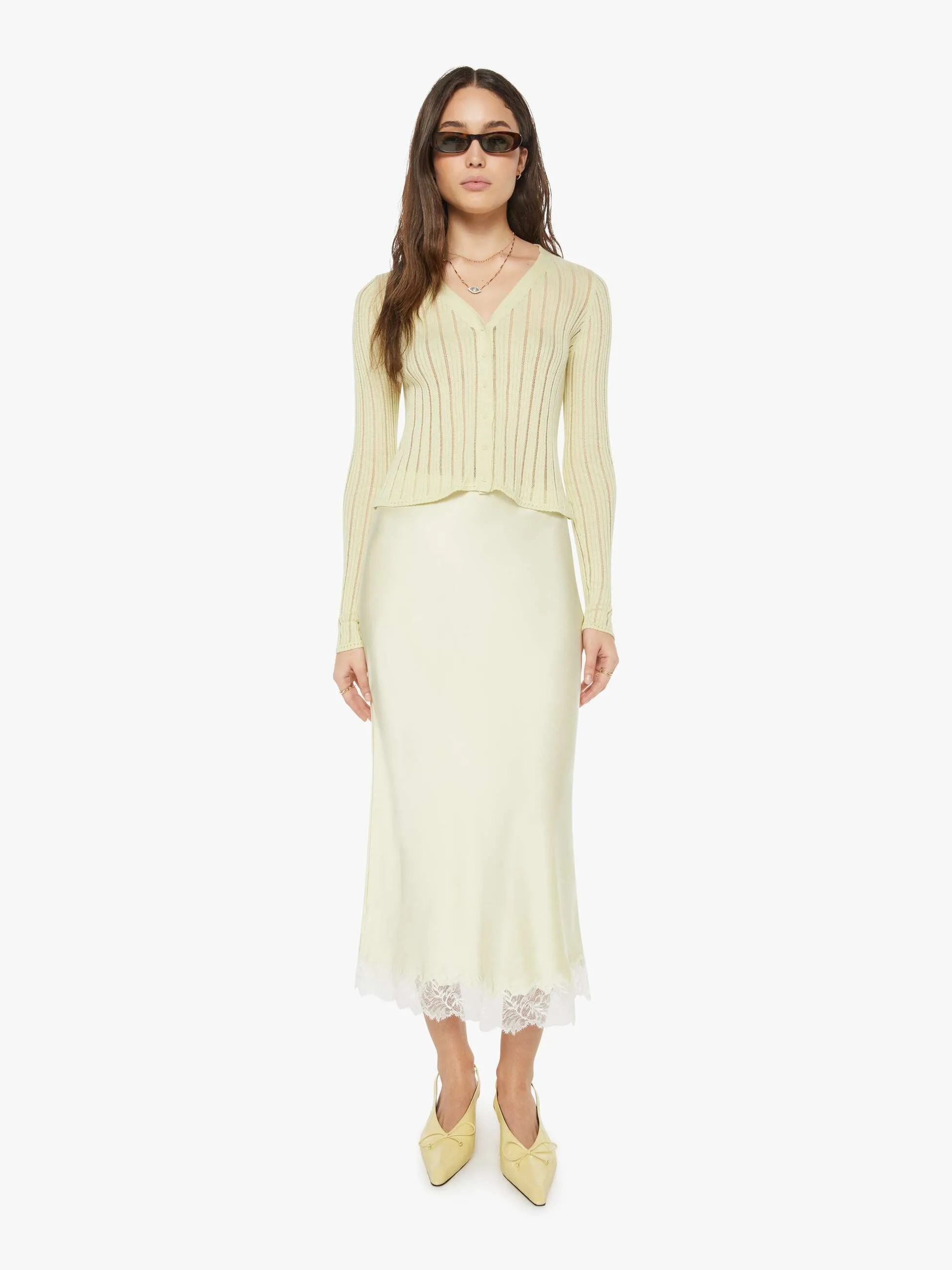 SABLYN Vinni Knit Cardigan - Pale Citron
