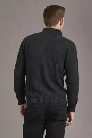 SHORT ZIP RIB SLEEVE SWEATER