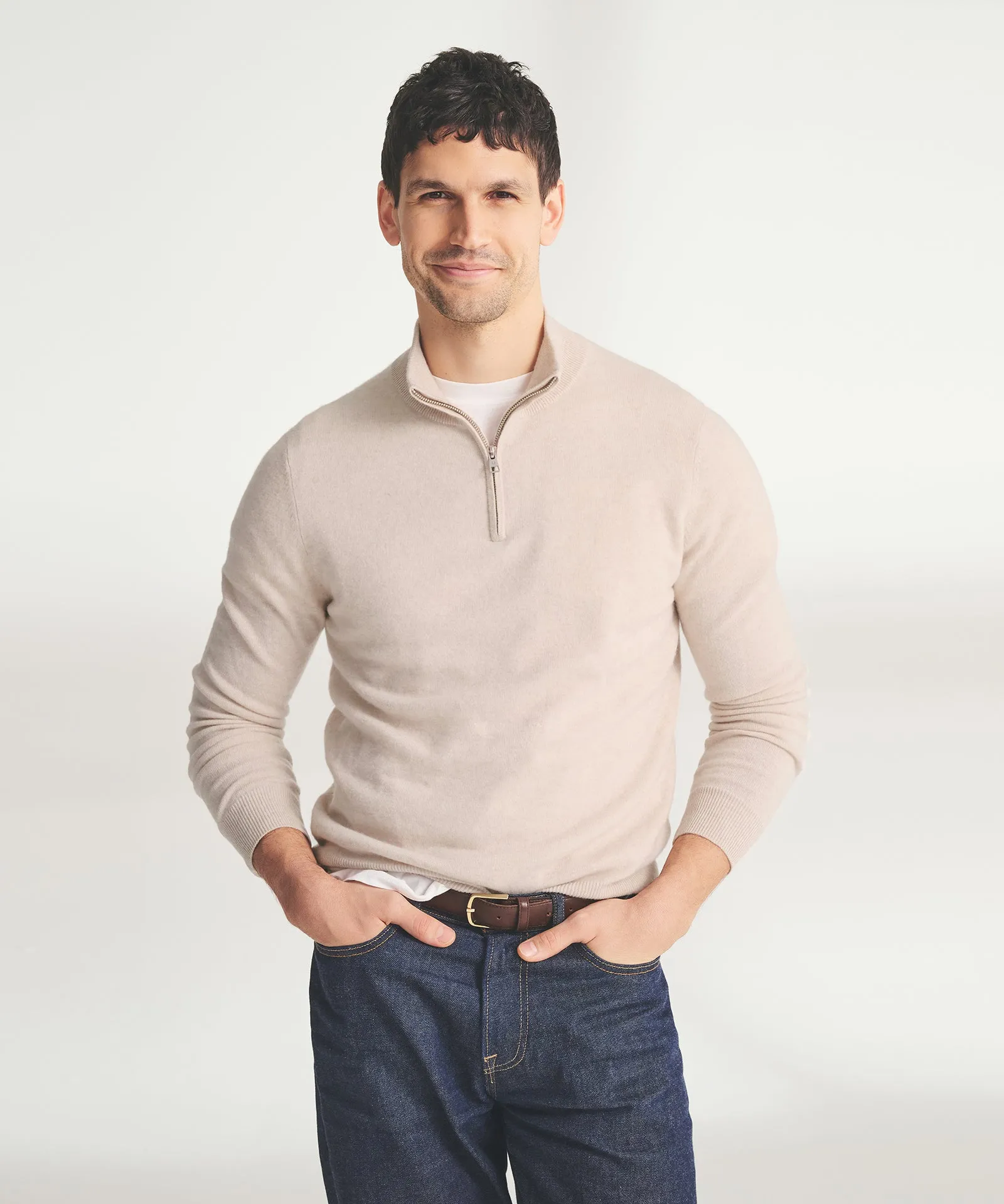 Signature Cashmere Quarter Zip