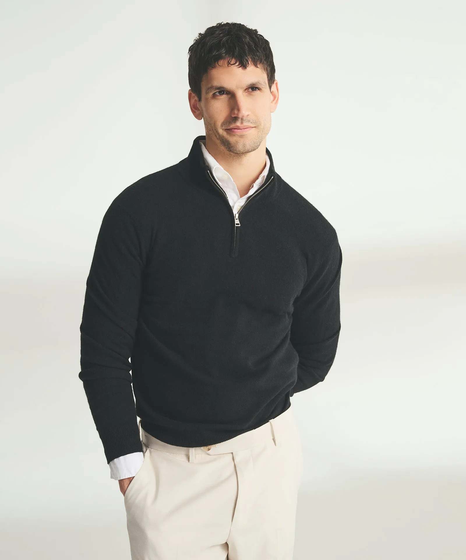 Signature Cashmere Quarter Zip