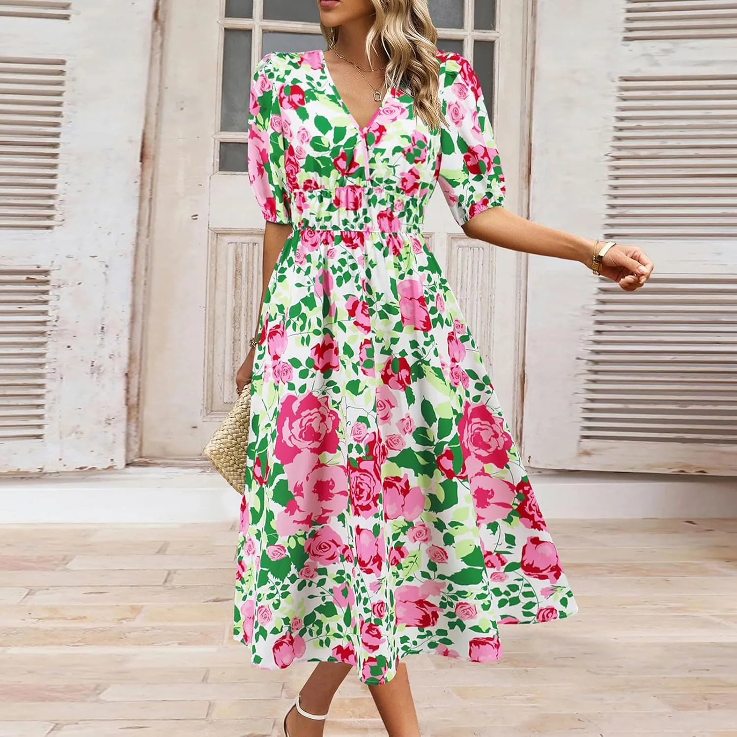 Spring Dresses for Women 2025 Sexy Boho Dresses for Women 2025 Womens Dress Swing Puff