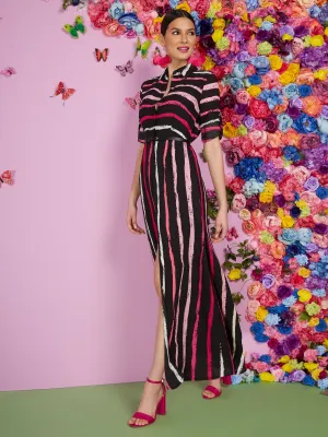 Stripe Maxi Shirtdress