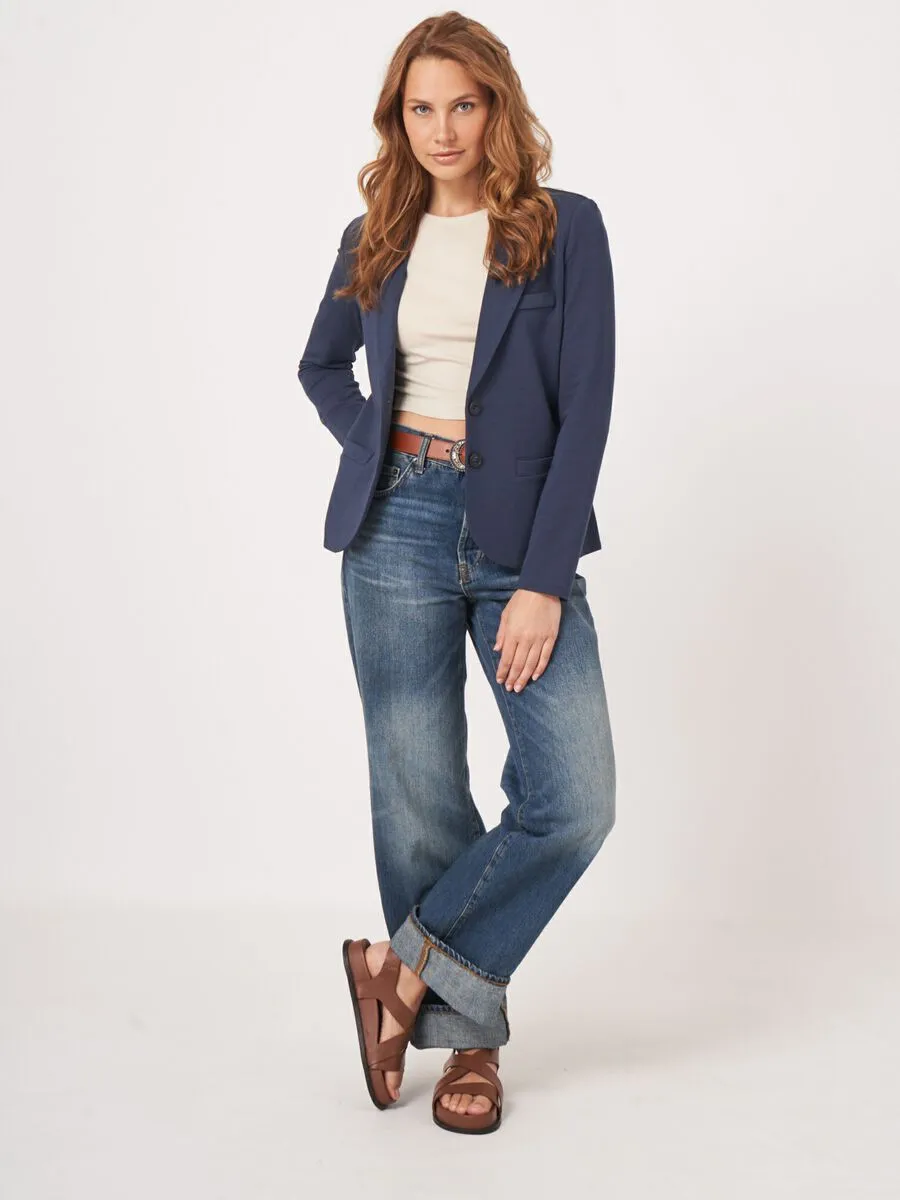 Sweatshirt Blazer - Marine