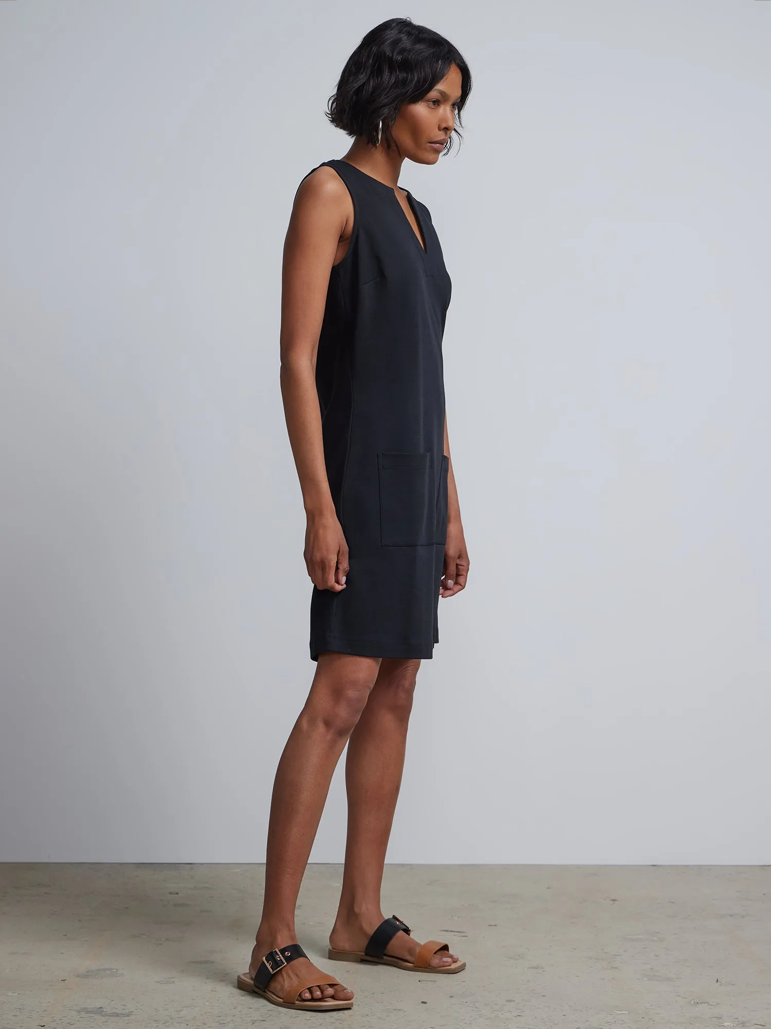 Tall Patch-Pocket Shift Dress - City Knits