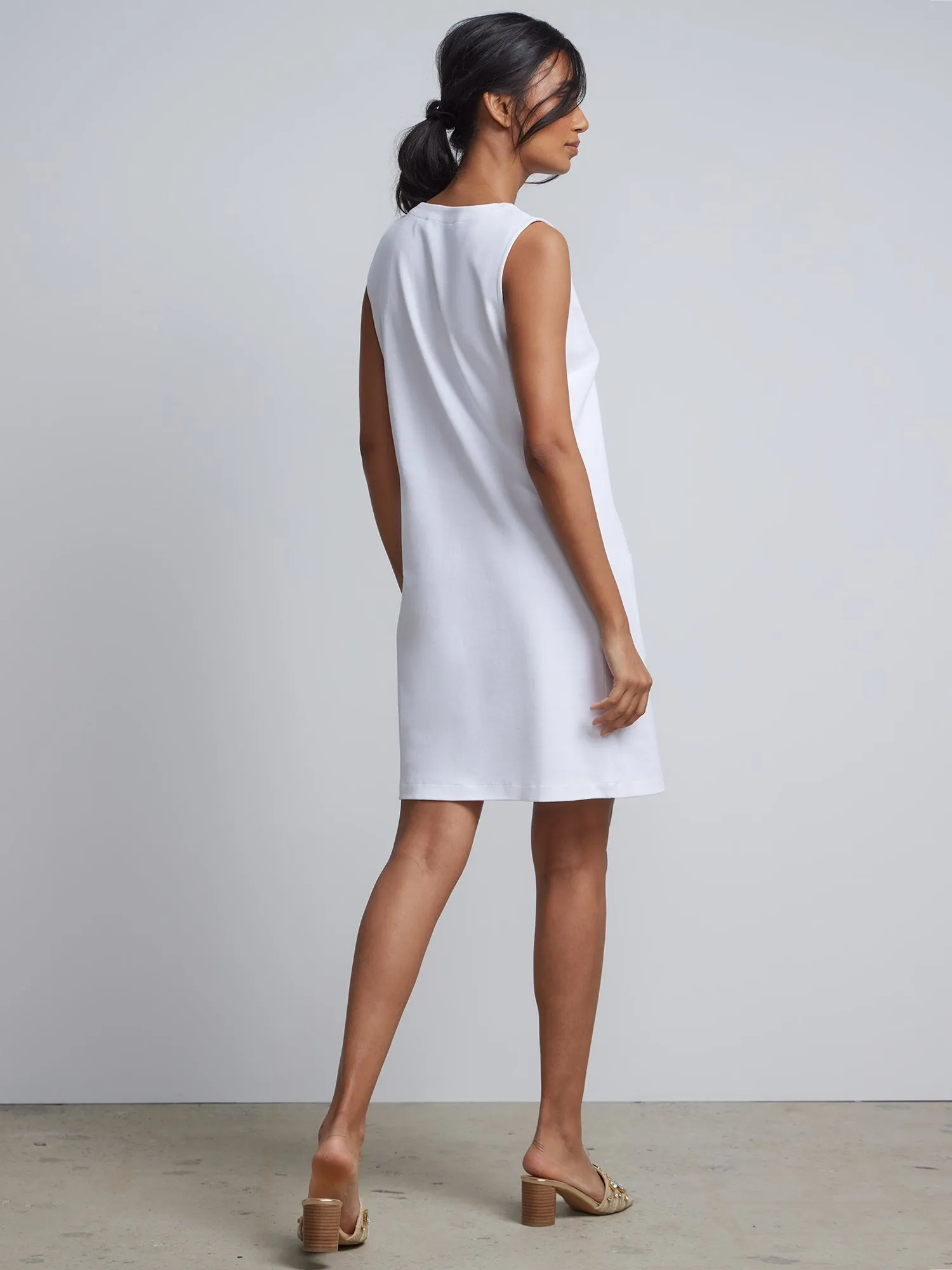 Tall Patch-Pocket Shift Dress - City Knits