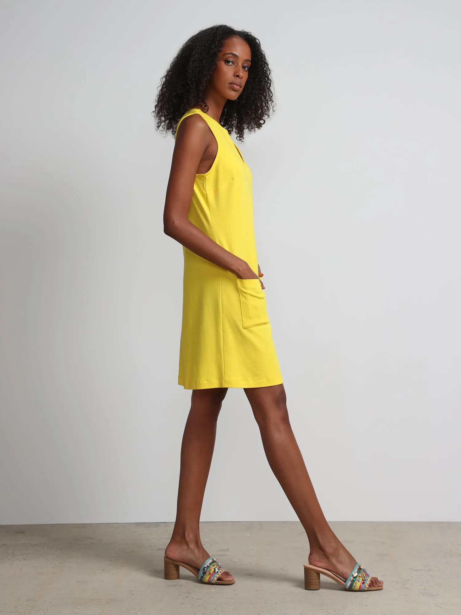 Tall Patch-Pocket Shift Dress - City Knits