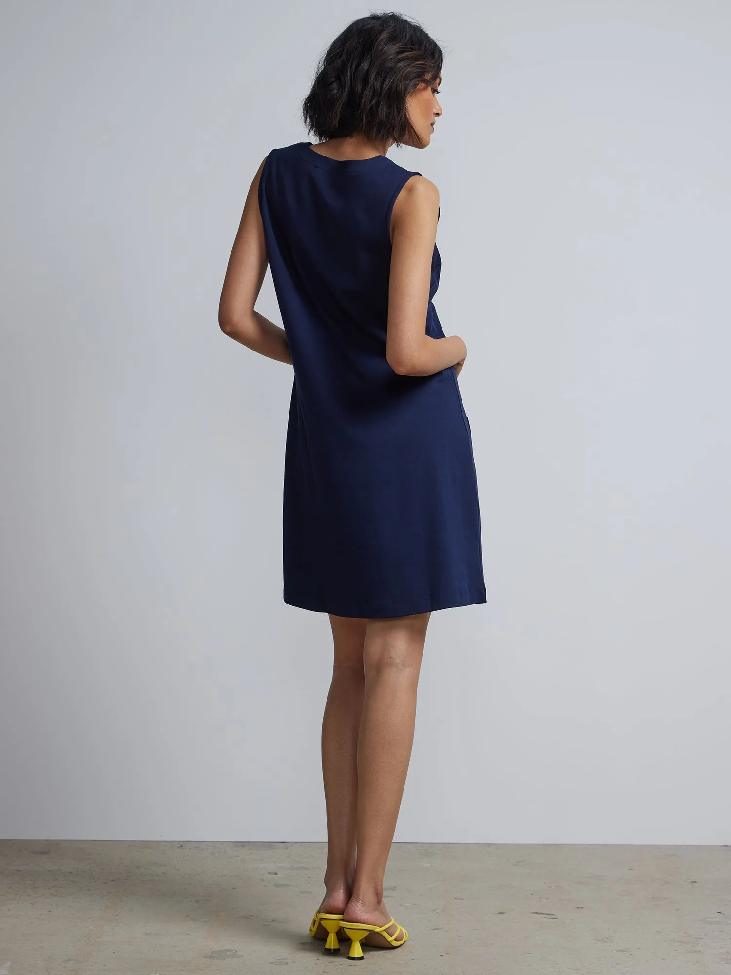 Tall Patch-Pocket Shift Dress - City Knits