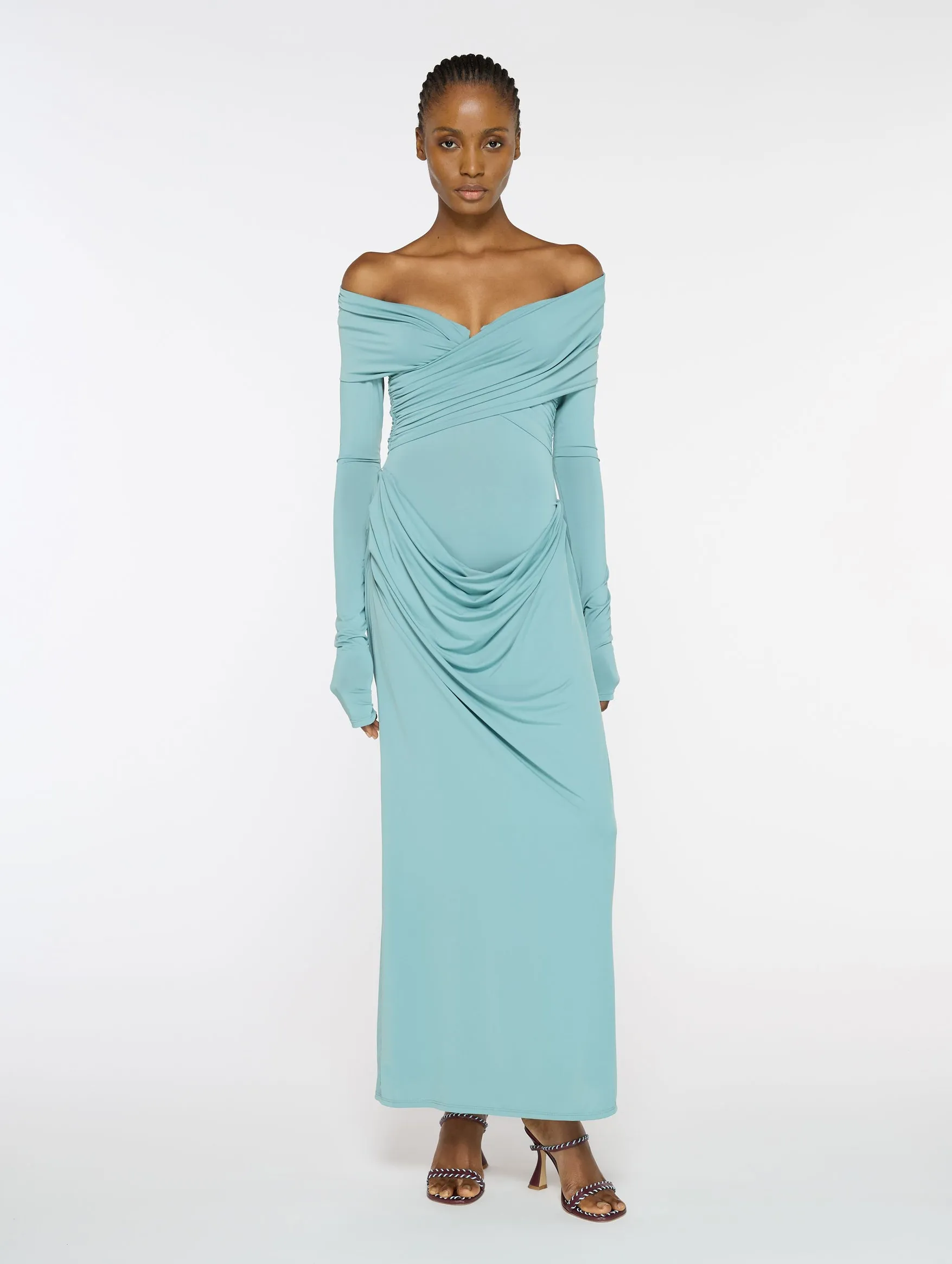 Taylor Dress in Chalk Blue